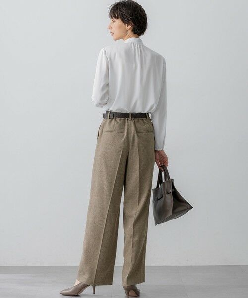 23区 / ニジュウサンク その他パンツ | 【洗える/セットアップ対応】ウールライクカルゼ ワイド パンツ | 詳細6