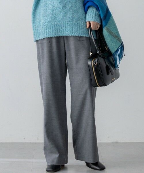 23区 / ニジュウサンク その他パンツ | 【洗える】ナチュラルストレッチサキソニー ベイカー ドロスト パンツ(グレー系)