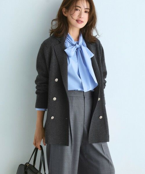 23区 / ニジュウサンク その他パンツ | 【滝沢眞規子さん着用/CanCam11月号掲載】ナチュラルストレッチサキソニー タック ワイド パンツ | 詳細13