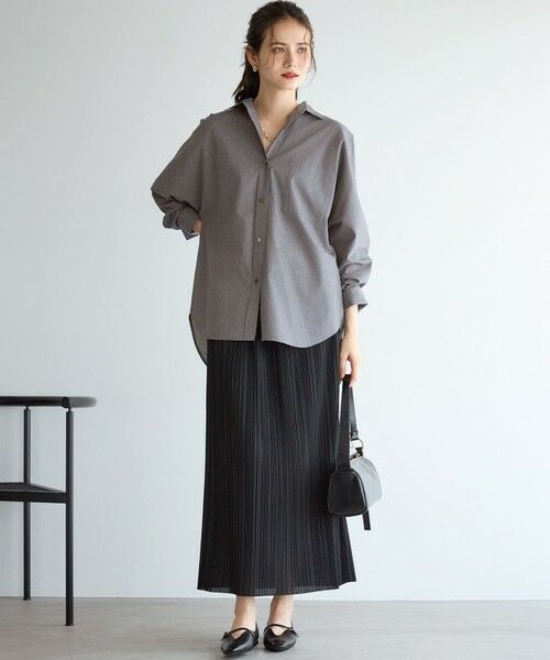 23区 / ニジュウサンク ミニ・ひざ丈スカート | 【SLOW/一部店舗限定】トリコットプリーツ Iライン スカート | 詳細1