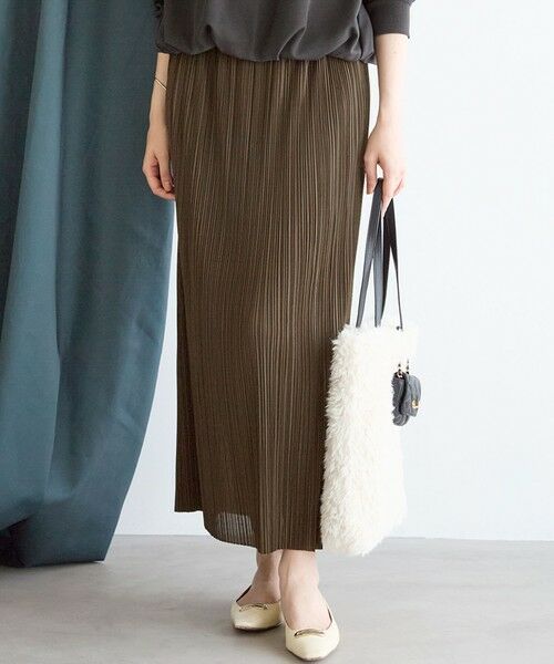 23区/ニジュウサンク 【SLOW/一部店舗限定】トリコットプリーツ Iライン スカート カーキ系 38 23区/ニジュウサンク 【SLOW/一部店舗限定】トリコットプリーツ Iライン スカート カーキ系 38