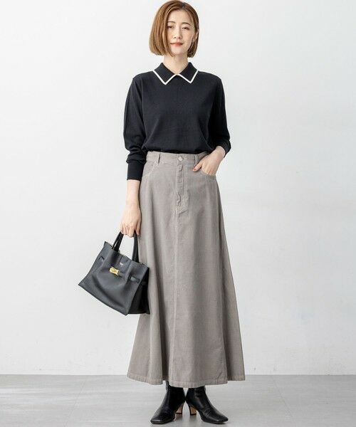 23区 / ニジュウサンク ミニ・ひざ丈スカート | 【Oggi11月号掲載/洗える】コットン コーデュロイ スカート | 詳細1