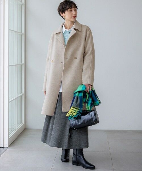 23区 / ニジュウサンク ミニ・ひざ丈スカート | 【洗える】ウールミルドジャージー タック スカート | 詳細5