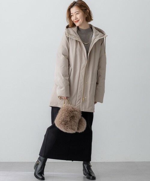 23区 / ニジュウサンク ミニ・ひざ丈スカート | 【洗える】コットンエアーダンボール Iライン スカート | 詳細12