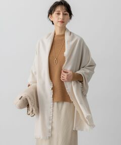 23区 / ニジュウサンク マフラー・ショール・スヌード・ストール | ピュアカシミヤ フリンジ ストール