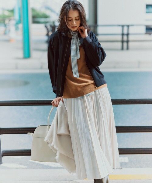 23区 / ニジュウサンク マフラー・ショール・スヌード・ストール | 【LEE掲載】ピュアカシミヤ フリンジ ストール | 詳細10