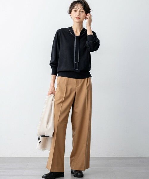 23区 / ニジュウサンク マフラー・ショール・スヌード・ストール | 【LEE掲載】ピュアカシミヤ フリンジ ストール | 詳細16