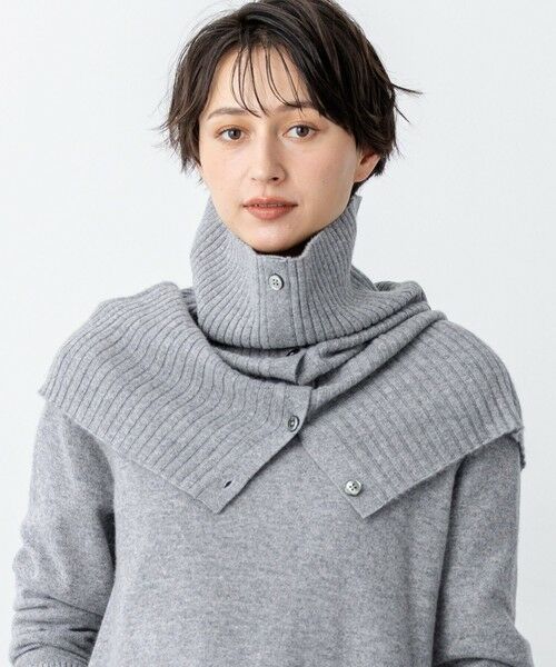 23区 / ニジュウサンク ネックウォーマー・イヤーマフ | 【見上愛さん着用/洗える】ピュアカシミヤ 2WAY スヌード（ライトグレー系）