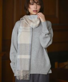 23区 マフラー　カシミヤ　ショール カシミヤ チェック マフラー / 23区 | ファッション通販 【公式