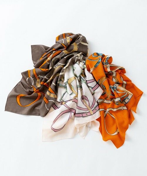 23区 / ニジュウサンク マフラー・ショール・スヌード・ストール | 【WEB&一部店舗限定】ウールカシミヤ デザイン ストール | 詳細4