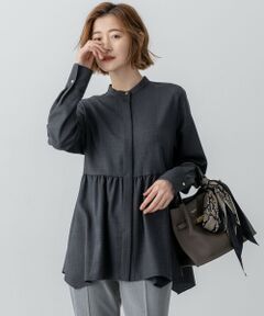 【洗える】TWビエラ イレギュラーヘム ブラウス