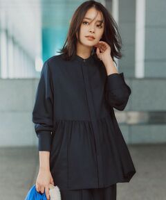 23区 / ニジュウサンク シャツ・ブラウス | 【洗える】TWビエラ イレギュラーヘム ブラウス