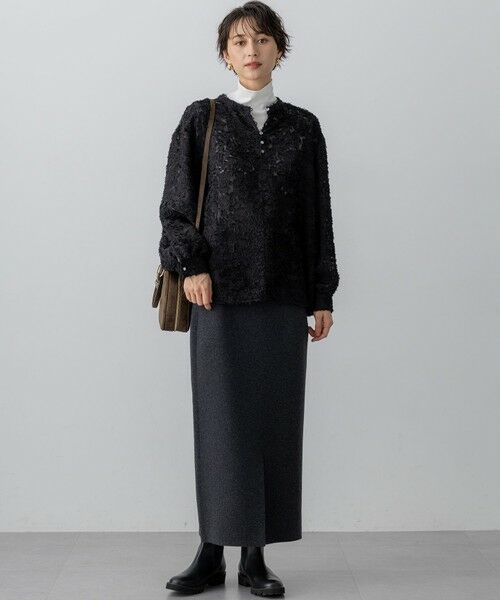 23区 / ニジュウサンク シャツ・ブラウス | 【洗える】シアーカットジャカード ブラウス | 詳細4