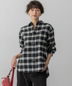 【洗える】ブラッシュド ビエラチェック シャツ