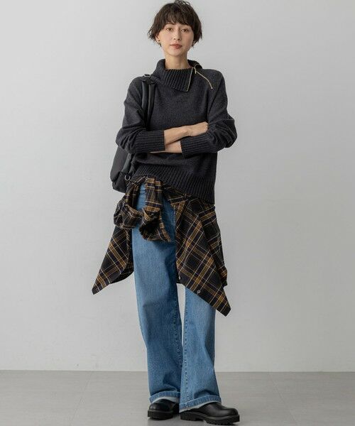 23区 / ニジュウサンク シャツ・ブラウス | 【洗える】ブラッシュド ビエラチェック シャツ | 詳細24