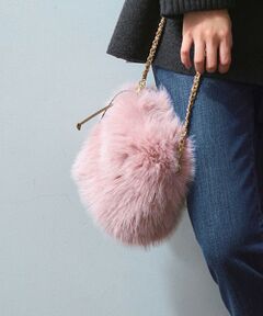 23区 / ニジュウサンク ショルダーバッグ | 【見上愛さん着用】フェイクファー チャーム バッグ