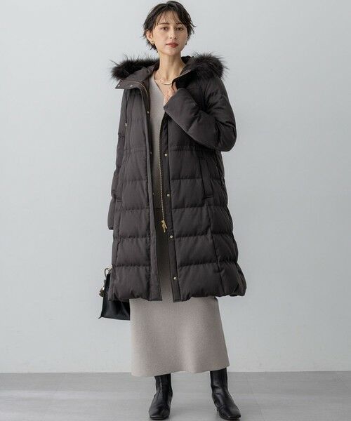 23区 / ニジュウサンク ダウンジャケット・ベスト | 【撥水加工】ブライトウール ロングダウンコート | 詳細2