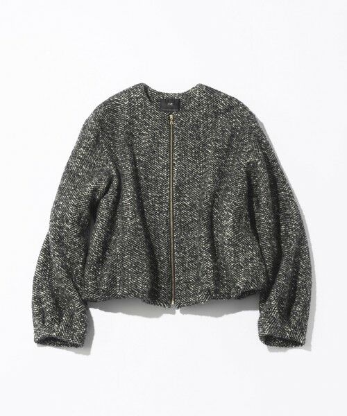 23区 / ニジュウサンク ブルゾン | 【STORY11月掲載】BALLI ヘリンボーンツイード ノーカラー ブルゾン | 詳細3