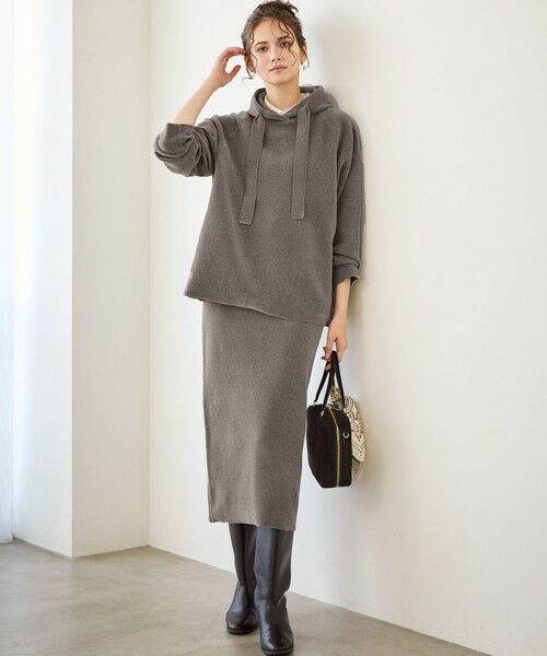 23区 / ニジュウサンク パーカー | 【SLOW/一部店舗限定】ベロア風ニット パーカー | 詳細5