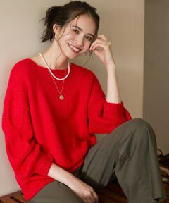 23区 / ニジュウサンク ニット・セーター | 【SLOW/一部店舗限定】ケーブル 袖デザイン ニット