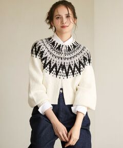 23区 / ニジュウサンク カーディガン・ボレロ | 【SLOW/一部店舗限定】ジャカード カーディガン