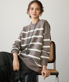 23区 / ニジュウサンク ニット・セーター | 【SLOW/一部店舗限定】ソフトウール ボーダー ニット