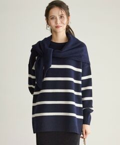 23区 / ニジュウサンク ニット・セーター | 【SLOW/一部店舗限定】ソフトウール ボーダー ニット