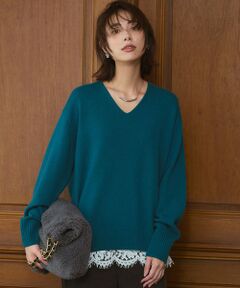 23区 / ニジュウサンク ニット・セーター | 【見上愛さんコラボカラー/VERY掲載】カシミヤブレンド Vネック ニット