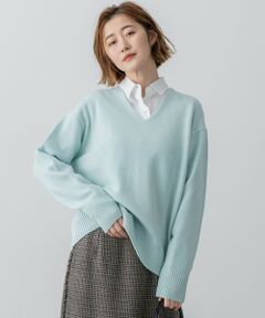 23区 / ニジュウサンク ニット・セーター | 【見上愛さんコラボカラー/VERY掲載】カシミヤブレンド Vネック ニット