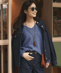 23区 / ニジュウサンク ニット・セーター | 【見上愛さんコラボカラー/VERY掲載】カシミヤブレンド Vネック ニット