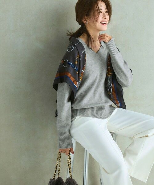 23区 / ニジュウサンク ニット・セーター | 【見上愛さんコラボカラー/VERY掲載】カシミヤブレンド Vネック ニット | 詳細2