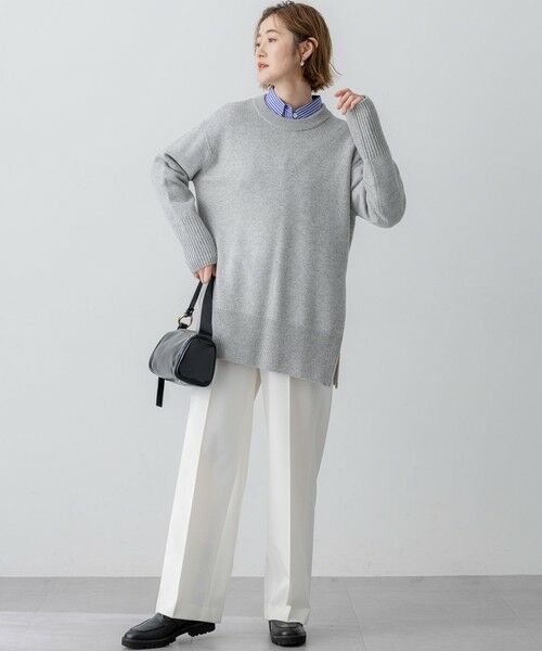 23区 / ニジュウサンク ニット・セーター | 【見上愛さん着用/Oggi掲載/洗える】カシミヤブレンド サイドジップ  ニットチュニック | 詳細7