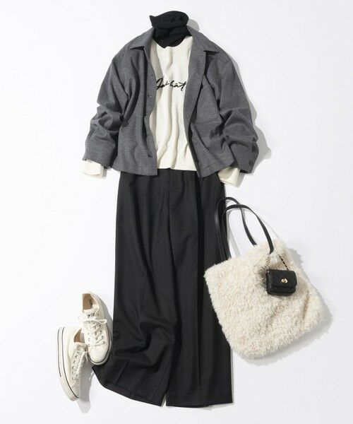 23区 / ニジュウサンク ニット・セーター | 【洗える】インターシャ ロゴ ニット | 詳細4