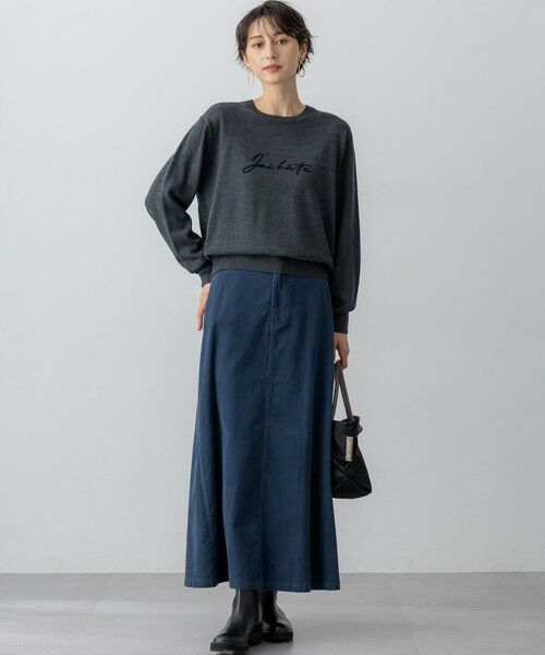 23区 / ニジュウサンク ニット・セーター | 【洗える】インターシャ ロゴ ニット | 詳細6