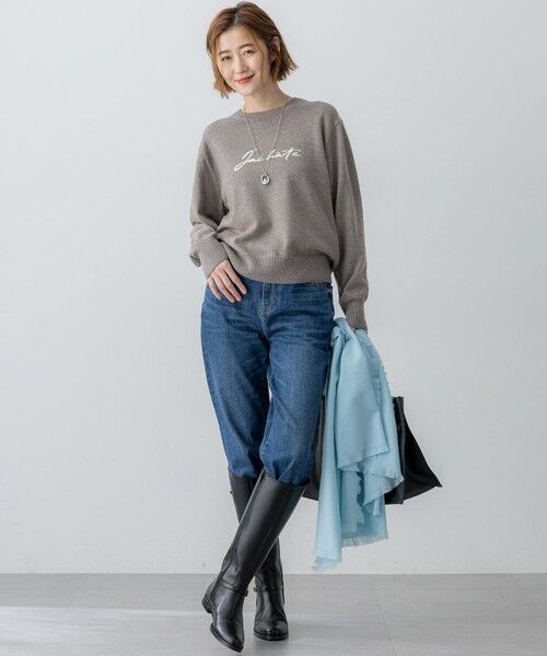 23区 / ニジュウサンク ニット・セーター | 【洗える】インターシャ ロゴ ニット | 詳細10