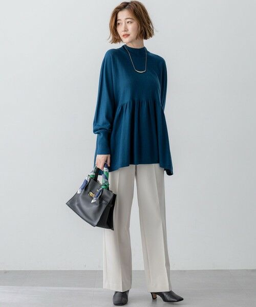 23区 / ニジュウサンク ニット・セーター | 【洗える】ウールギャザー ドルマンスリーブ ニット | 詳細10