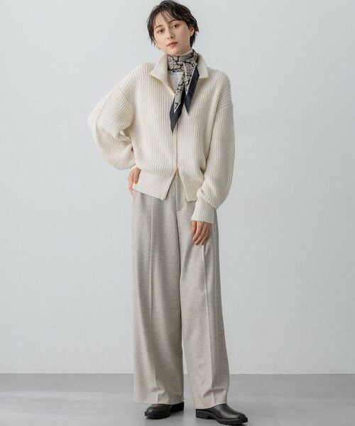 23区 / ニジュウサンク ブルゾン | 【洗える】スパンコールバルキー ダブルジップ ニットブルゾン | 詳細4