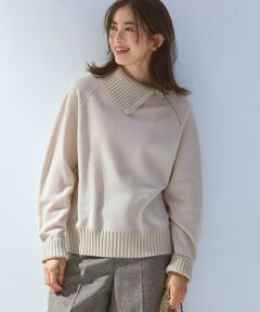 23区 / ニジュウサンク ニット・セーター | ボイルドウールコンビ ジップ タートルニット