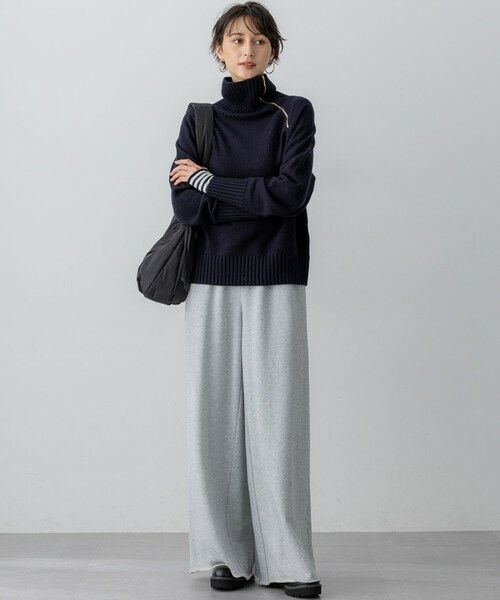 23区 / ニジュウサンク ニット・セーター | ボイルドウールコンビ ジップ タートルニット | 詳細19