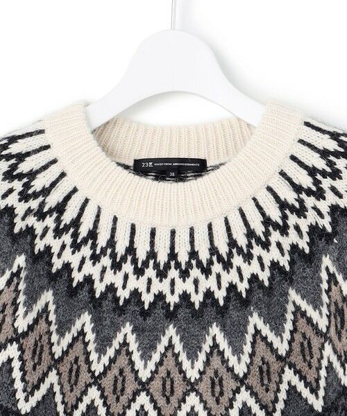 23区 / ニジュウサンク ニット・セーター | 【洗える】ジャガード クルーネック ニット | 詳細15