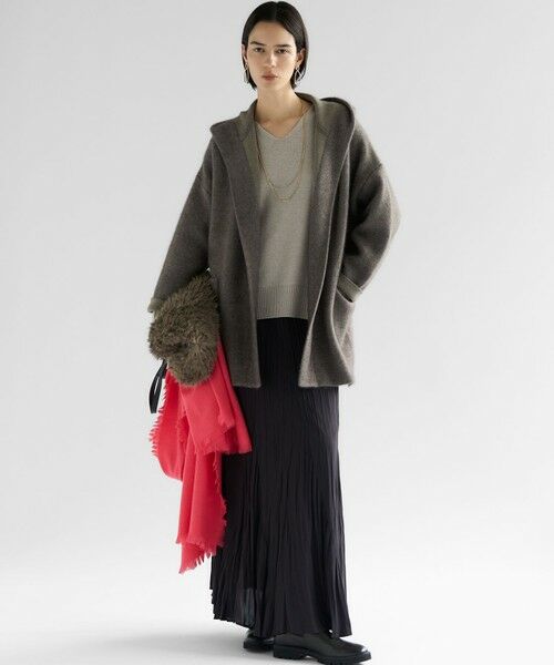 23区 / ニジュウサンク その他アウター | 【洗える】ラクーンブレンドダブルフェイス フーディー ニットカーディガン | 詳細6