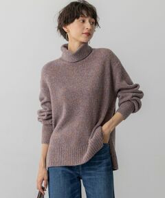 23区 / ニジュウサンク ニット・セーター | 【洗える】ミックスブークレ サイドスリットタートルニット