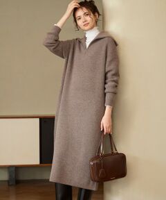 23区 / ニジュウサンク ミニ丈・ひざ丈ワンピース | 【SLOW/一部店舗限定】ソフトウール ニット ワンピース