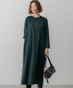23区 / ニジュウサンク ロング・マキシ丈ワンピース | 【洗える】メリノウールサテン ワンピース