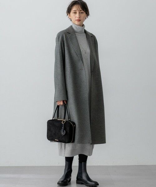 23区 / ニジュウサンク ミニ丈・ひざ丈ワンピース | 【洗える】カシミヤブレンド タートルネック ニットワンピース | 詳細3