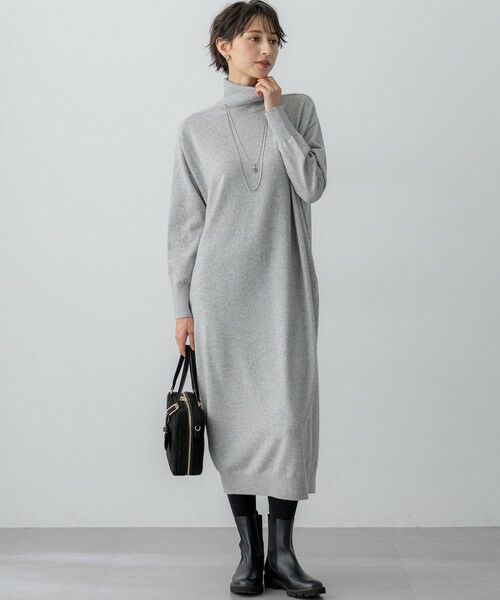 23区 / ニジュウサンク ミニ丈・ひざ丈ワンピース | 【洗える】カシミヤブレンド タートルネック ニットワンピース | 詳細2
