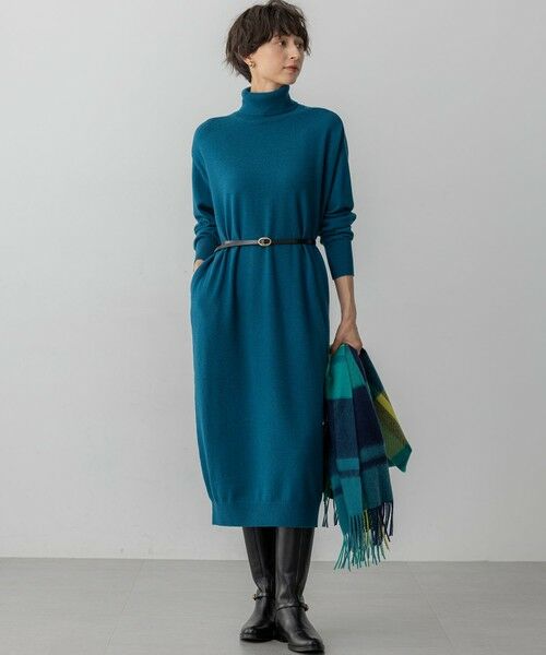 23区 / ニジュウサンク ミニ丈・ひざ丈ワンピース | 【洗える】カシミヤブレンド タートルネック ニットワンピース | 詳細22