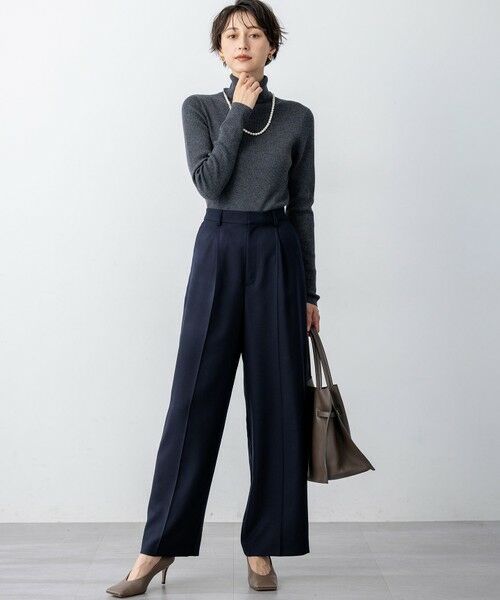 23区 / ニジュウサンク その他パンツ | 【滝沢眞規子さん着用/VERY掲載/洗える】TWビエラ タック ワイド パンツ | 詳細29