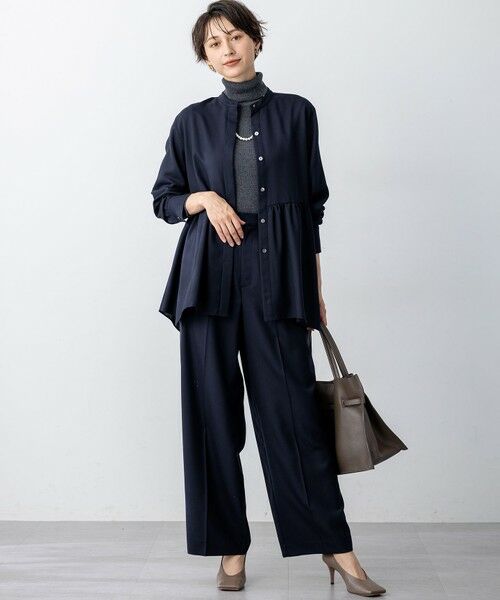 23区 / ニジュウサンク その他パンツ | 【滝沢眞規子さん着用/VERY掲載/洗える】TWビエラ タック ワイド パンツ | 詳細30