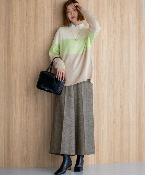 23区 / ニジュウサンク その他パンツ | ラメミックスツイード クロップド パンツ | 詳細8